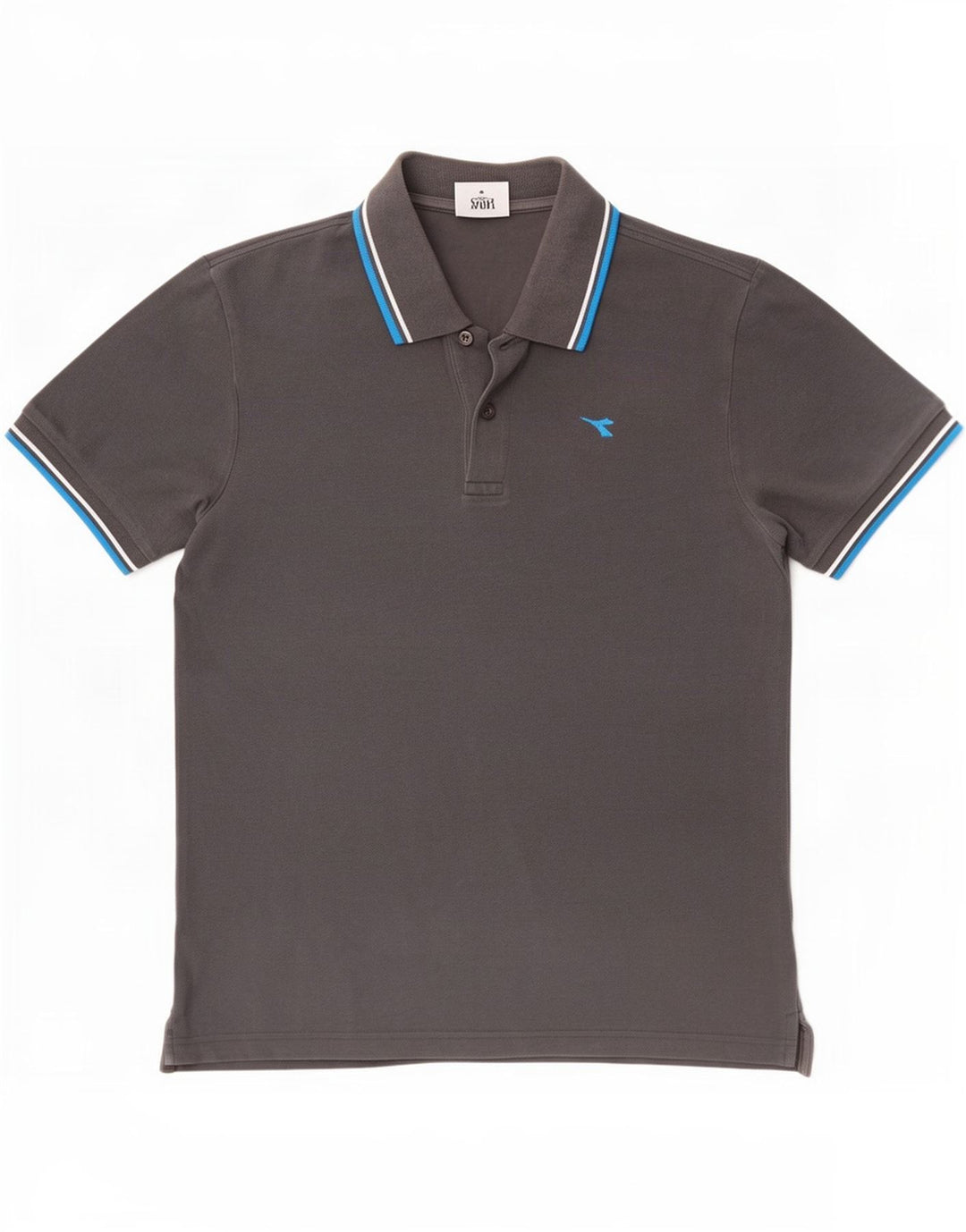 Polo Diadora Uomo Small Grigio Cotone