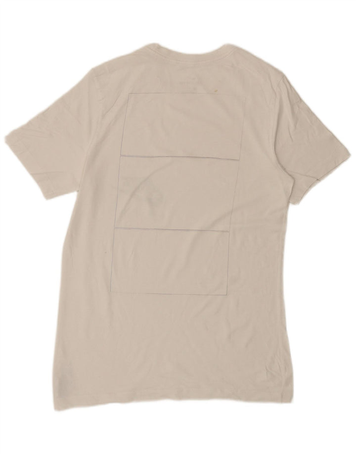 T-shirt Nike Air Graphic da uomo in cotone bianco medio