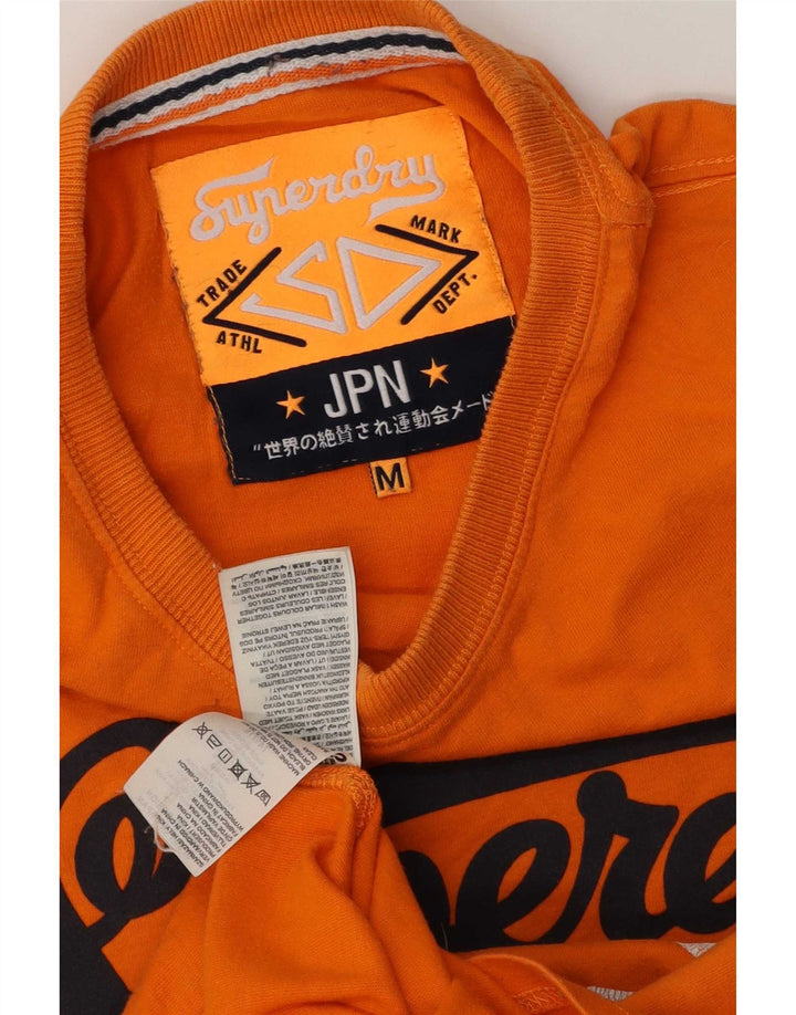 T-shirt grafica da uomo Superdry Top in cotone arancione medio