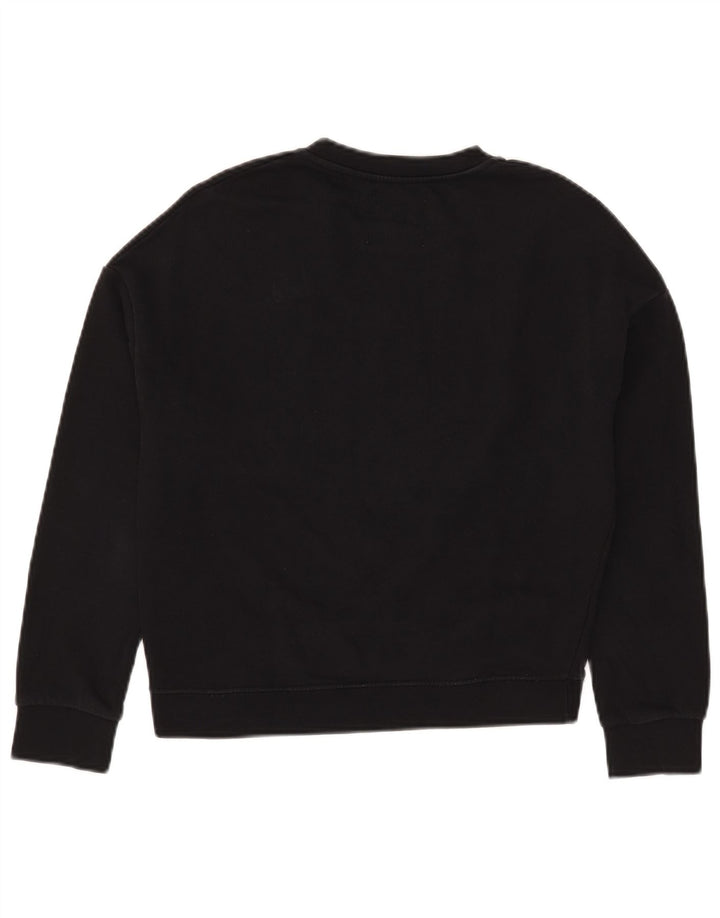 Pyrex Donna Felpa con grafica ritagliata oversize UK 6 XS Cotone nero