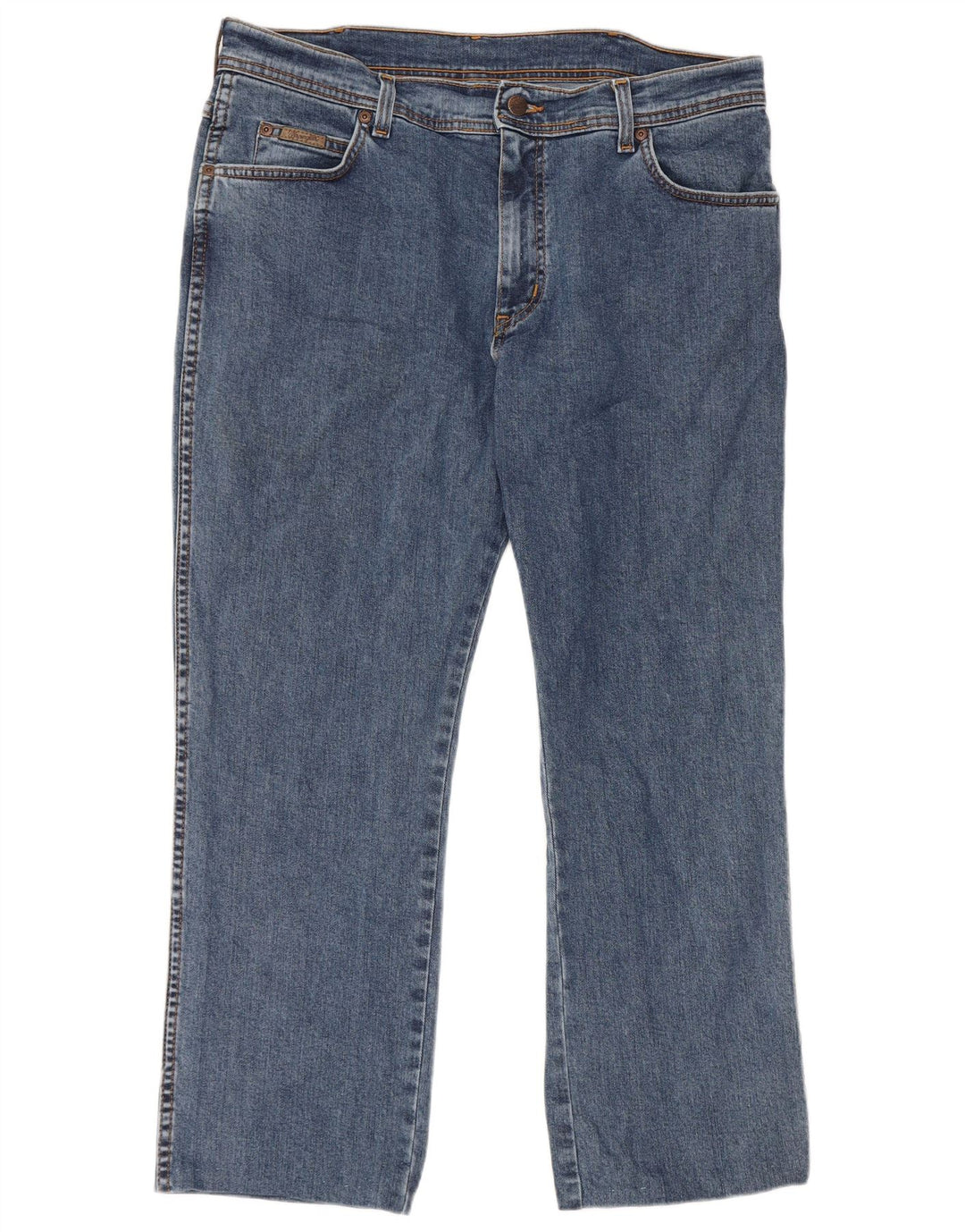 Jeans dritti elasticizzati Texas da uomo Wrangler W36 L27 cotone blu