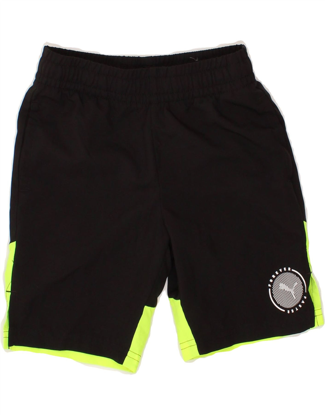 PUMA Boys Sport Shorts 5-6 Years  Black Colourblock Polyester Vintage Puma and Second-Hand Puma from Messina Hembry 