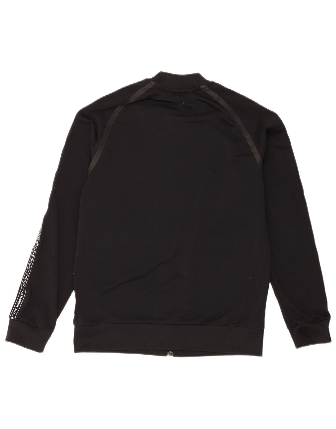 Giacca da ginnastica grafica da ragazzo Adidas 11-12 anni in poliestere nero