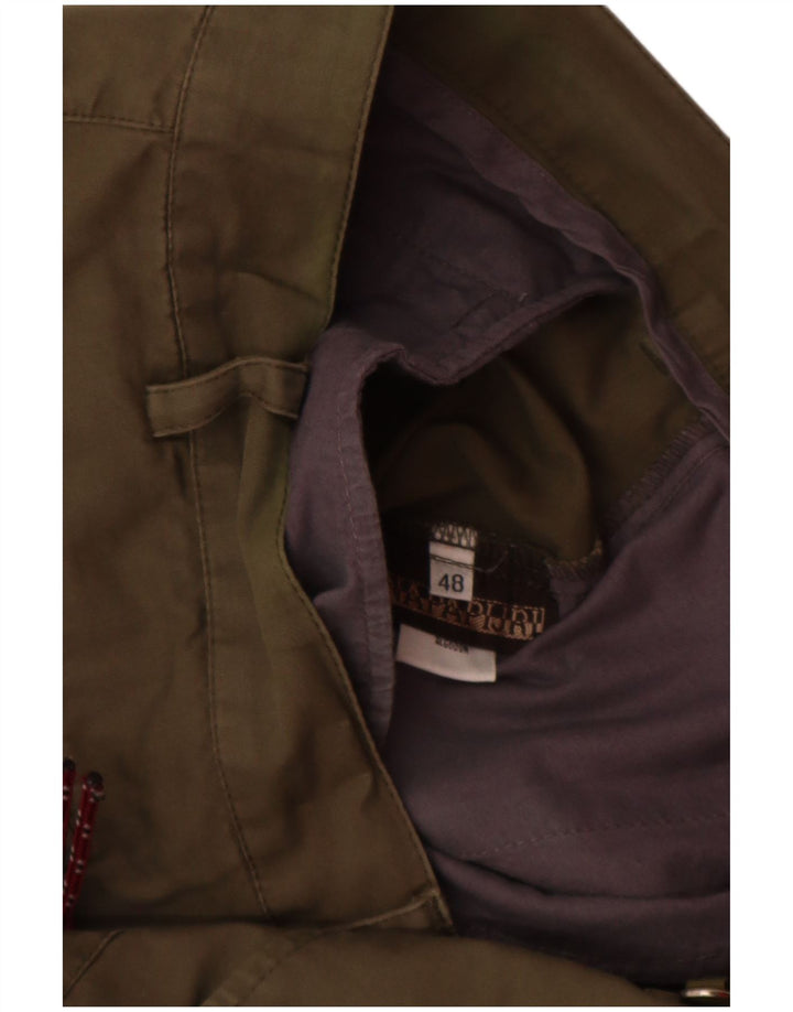 NAPAPIJRI Mens Cargo Shorts IT 48 Medium W32 Khaki Cotton
