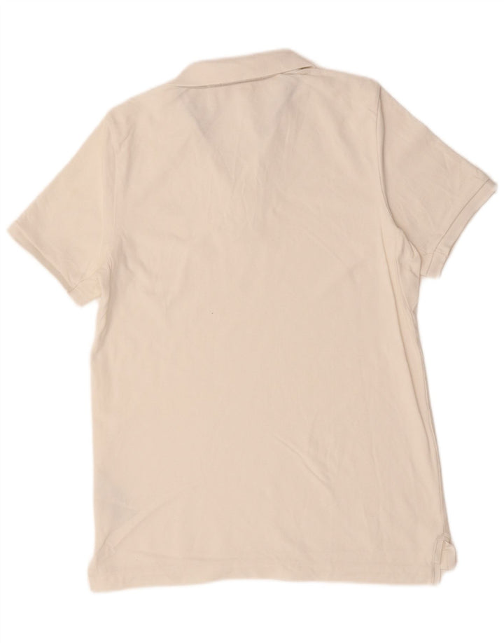 Polo NIKE da uomo in cotone bianco medio