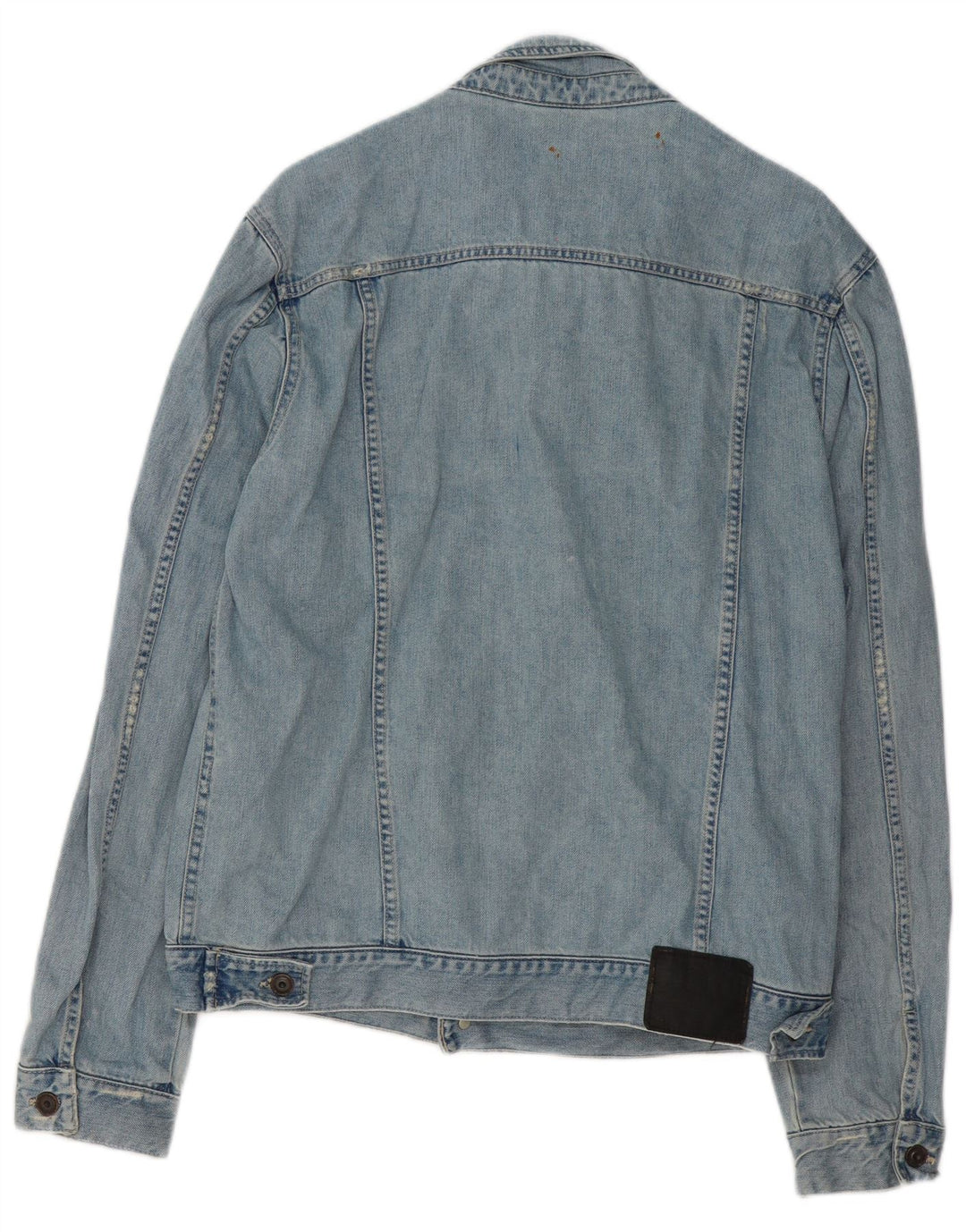 Giacca in denim da uomo ZARA UK 42 XL cotone blu