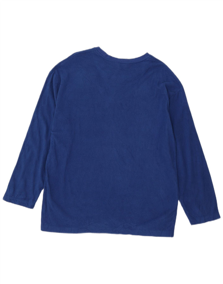 Maglione in pile da uomo Izod grande poliestere blu