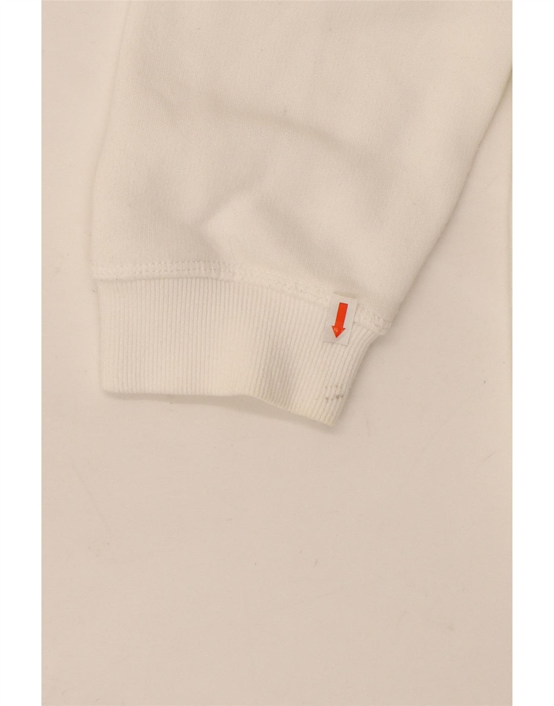 JACK WILLS Maglione con cappuccio grafico oversize da donna UK 16 Grande cotone bianco