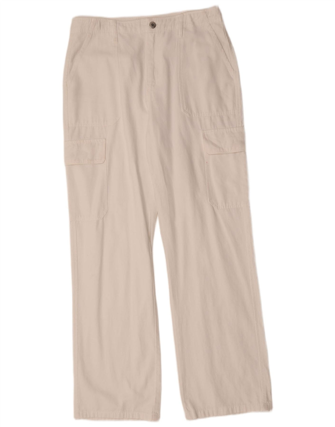 Pantaloni cargo dritti da donna Zara EU 42 Large W32 L33 Bianco