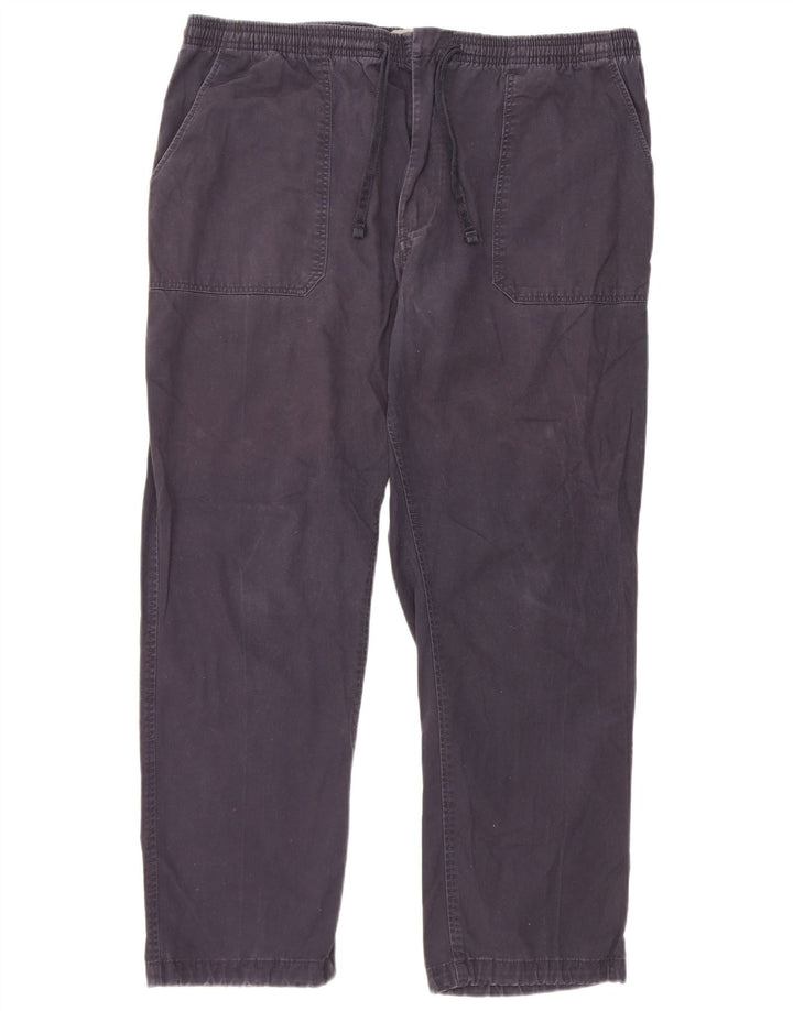 Pantaloni chino regolari da uomo Marks & Spencer W39 L29 cotone blu navy