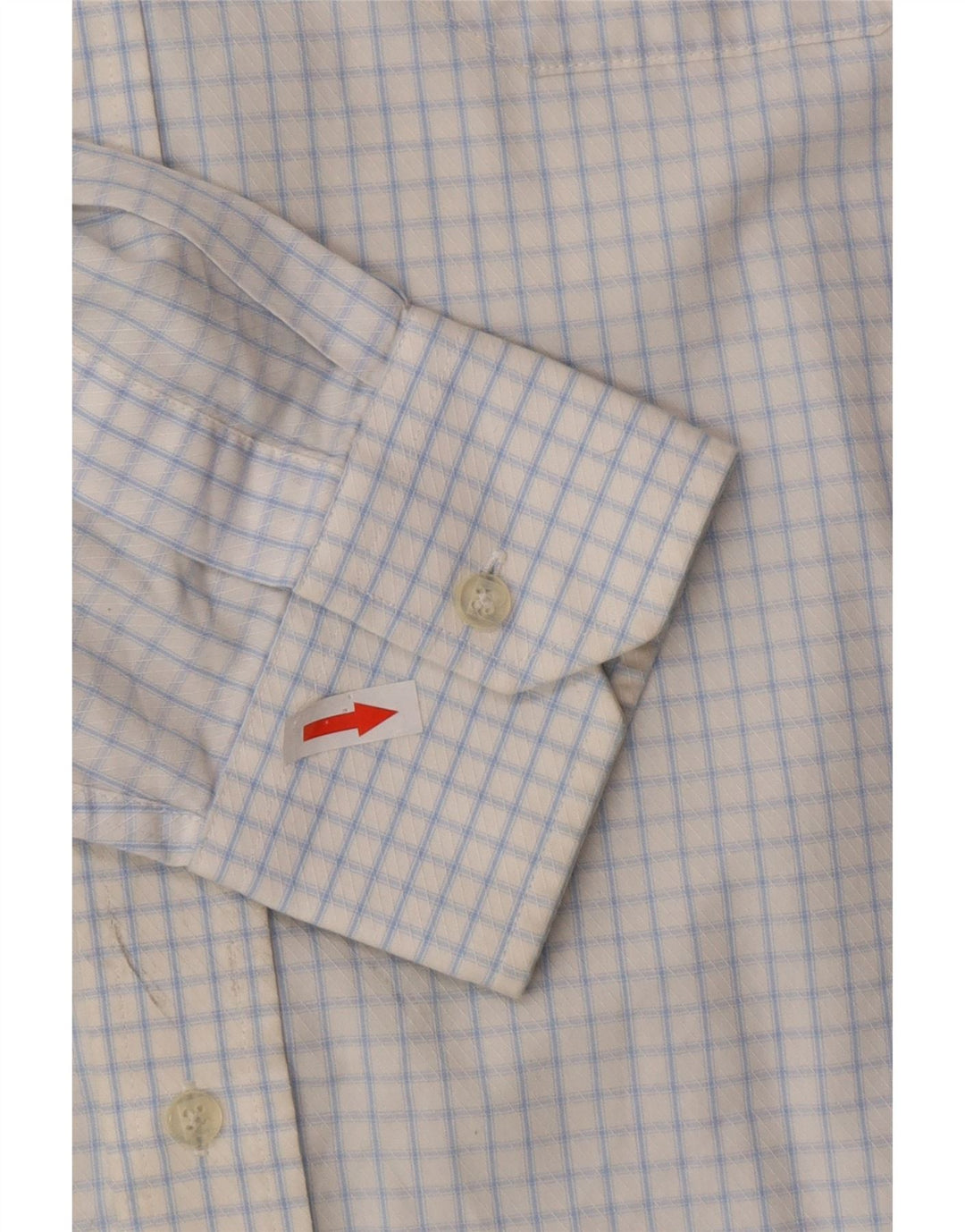 Camicia da uomo Pierre Cardin taglia 41 16 grande cotone a quadri blu