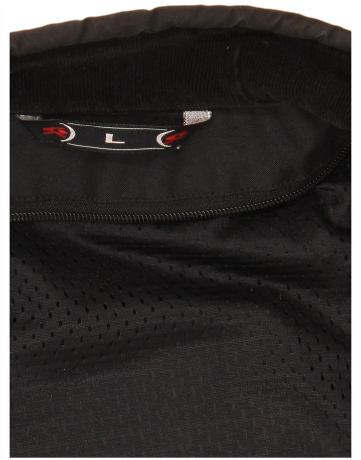 Spyke Bomber grafico da uomo UK 40 Large Black Colourblock Biker