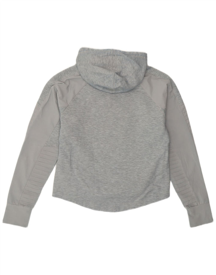 Felpa con cappuccio PUMA da donna UK 10 piccola grigia