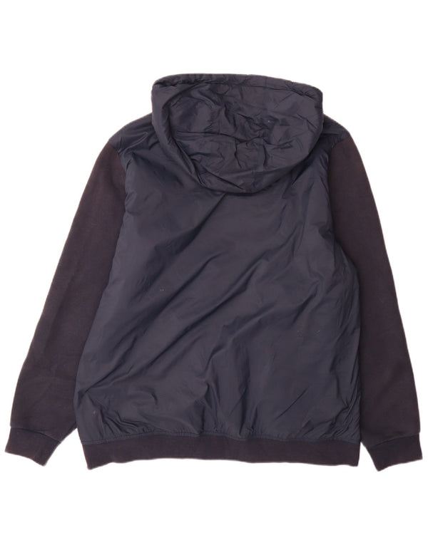 Crew Clothing Giacca imbottita con cappuccio da uomo UK 42 XL Blu navy Colourblock