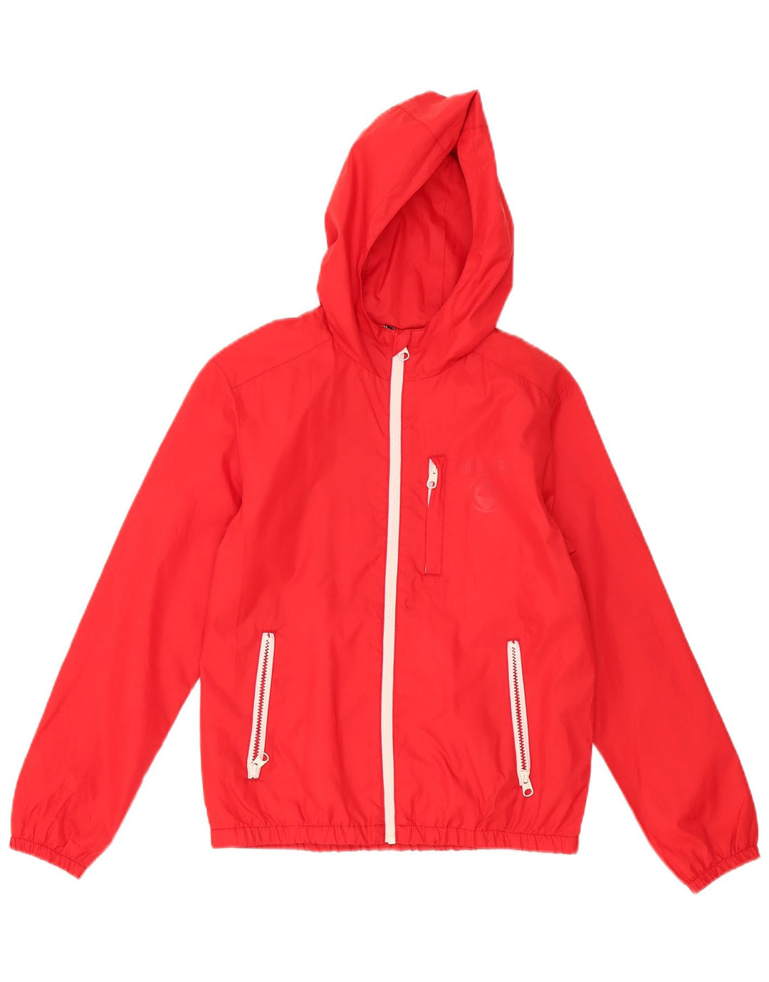 Giacca antipioggia con cappuccio Quiksilver per ragazzi 11-12 anni poliestere rosso medio