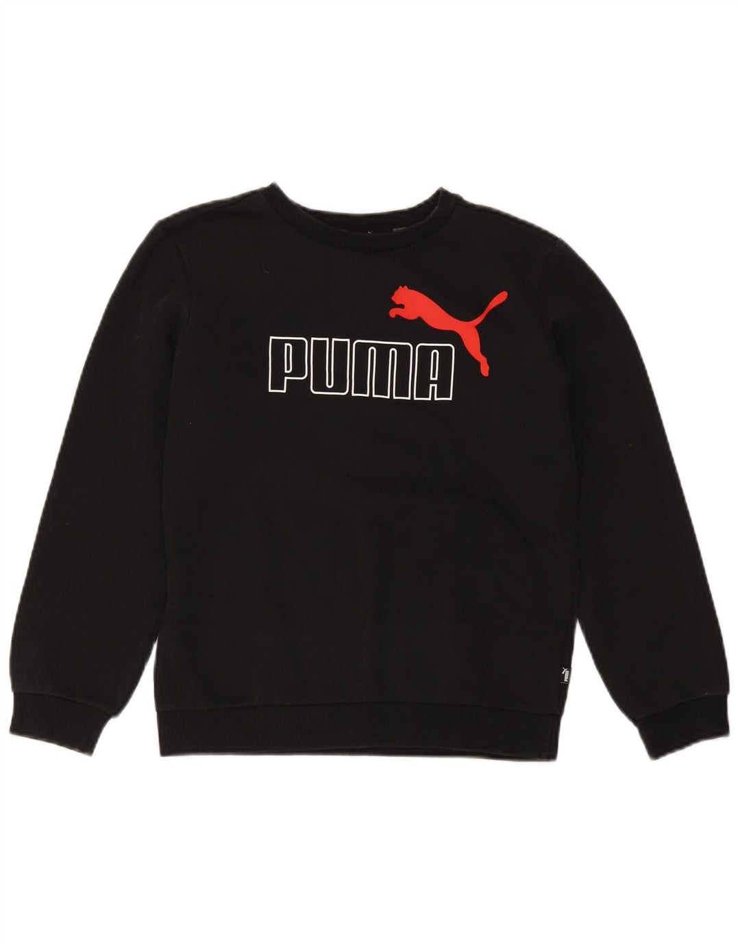 Felpa grafica da ragazzo Puma 13-14 anni in cotone nero