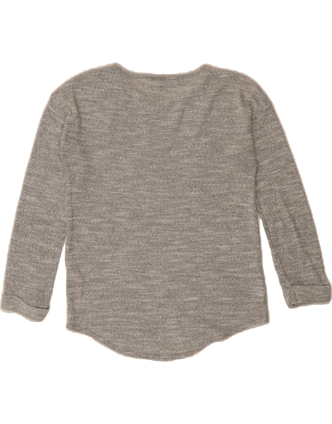 TOPSHOP Womens Top Long Sleeve UK 8 Small Grey Polyester Vintage Topshop and Second-Hand Topshop from Messina Hembry 