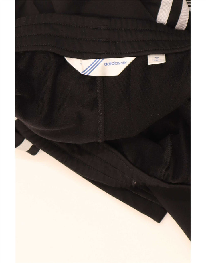 Pantaloni della tuta da donna Adidas UK 10 piccoli poliestere nero
