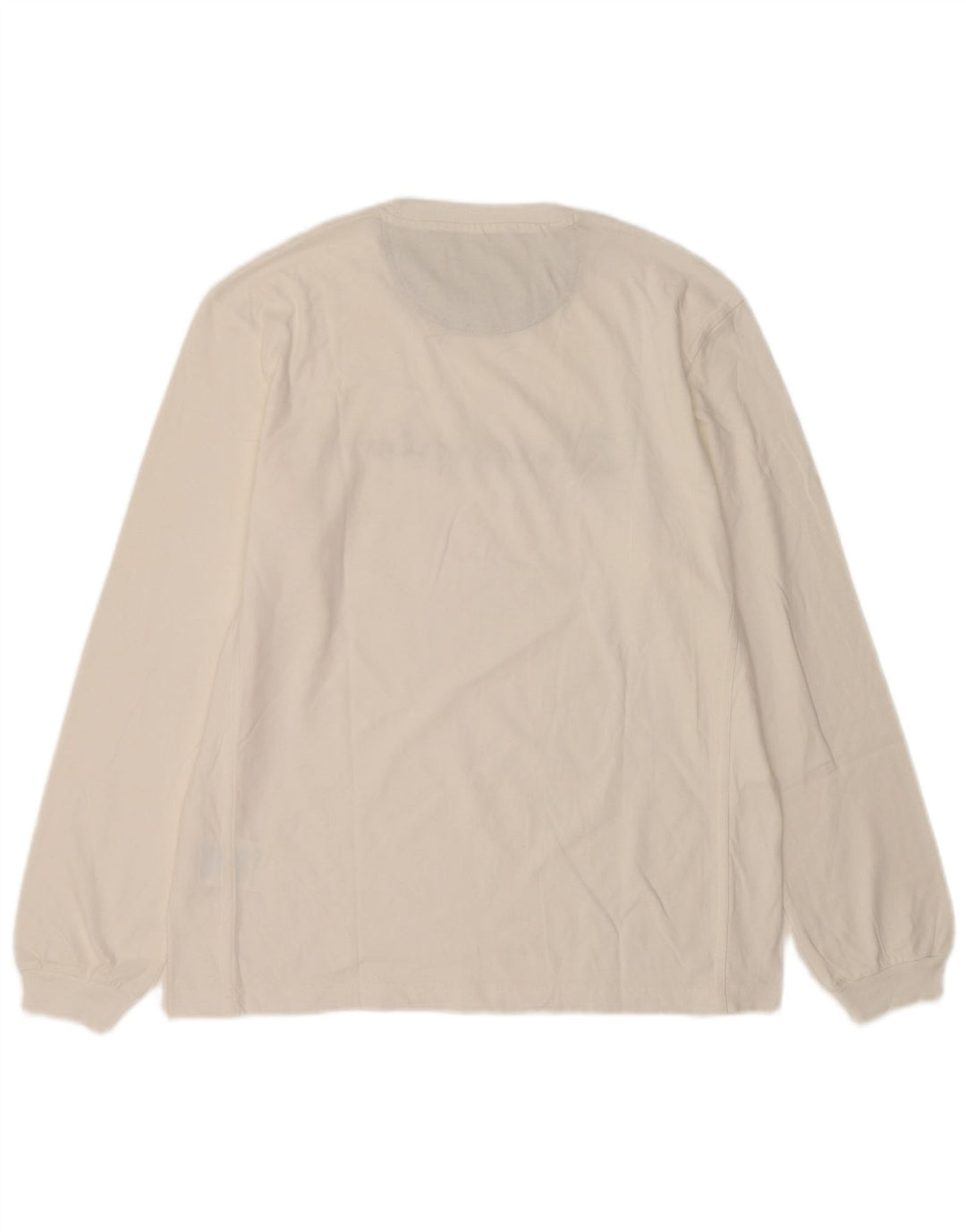 Champion Top grafico da uomo a maniche lunghe XL in cotone bianco