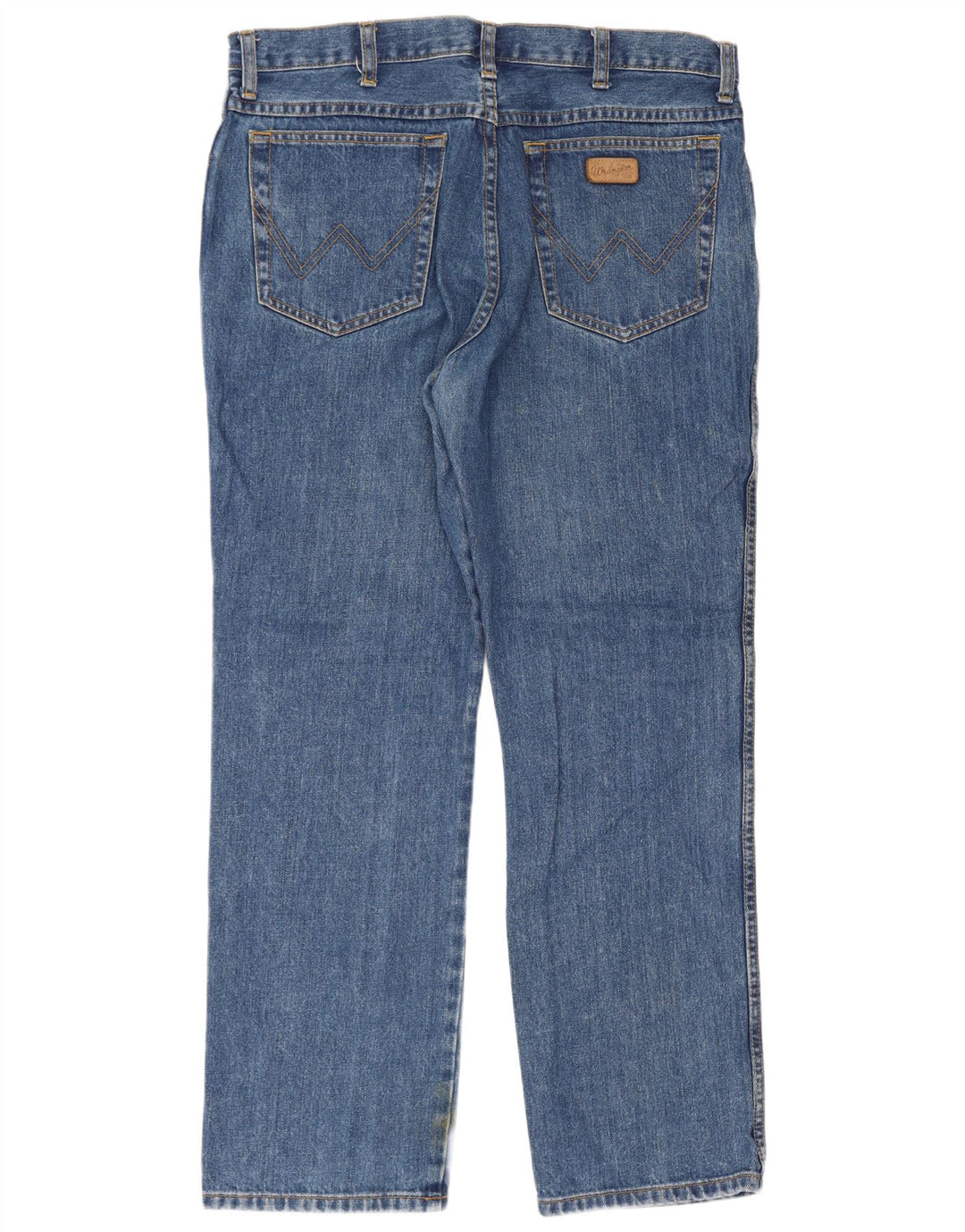 Jeans dritti regolari da uomo Wrangler Texas W36 L30 cotone blu