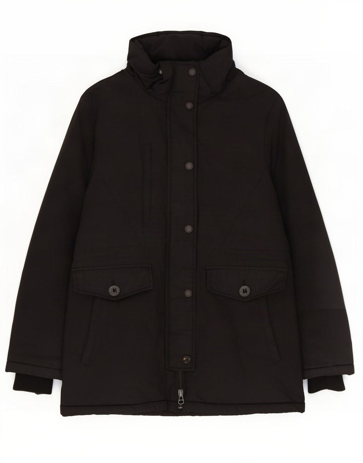 Giacca parka da donna Superdry UK 14 grande poliestere nero