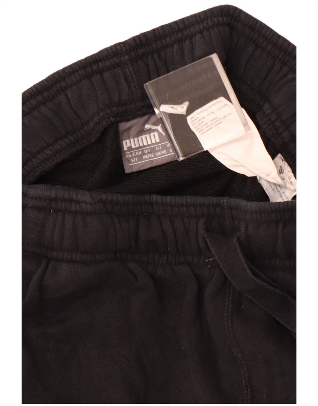 Pantaloncini sportivi con grafica PUMA da donna UK 10 piccoli in cotone nero