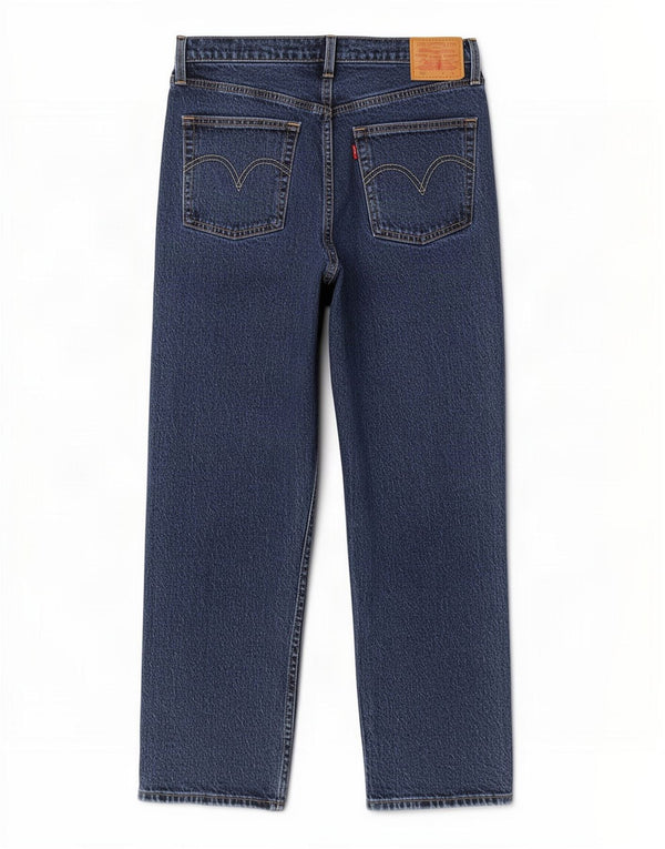 Jeans dritti a vita alta Levi's 501 da donna W30 L26 cotone blu