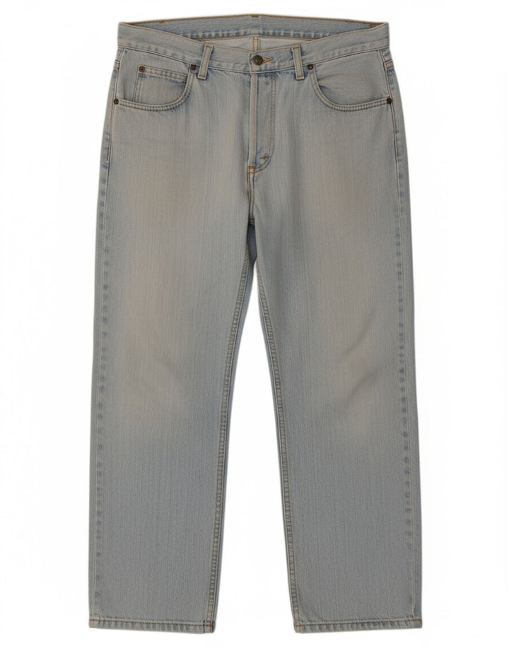 LEE Mens Seattle Straight Jeans W36 L28 Blue Cotton