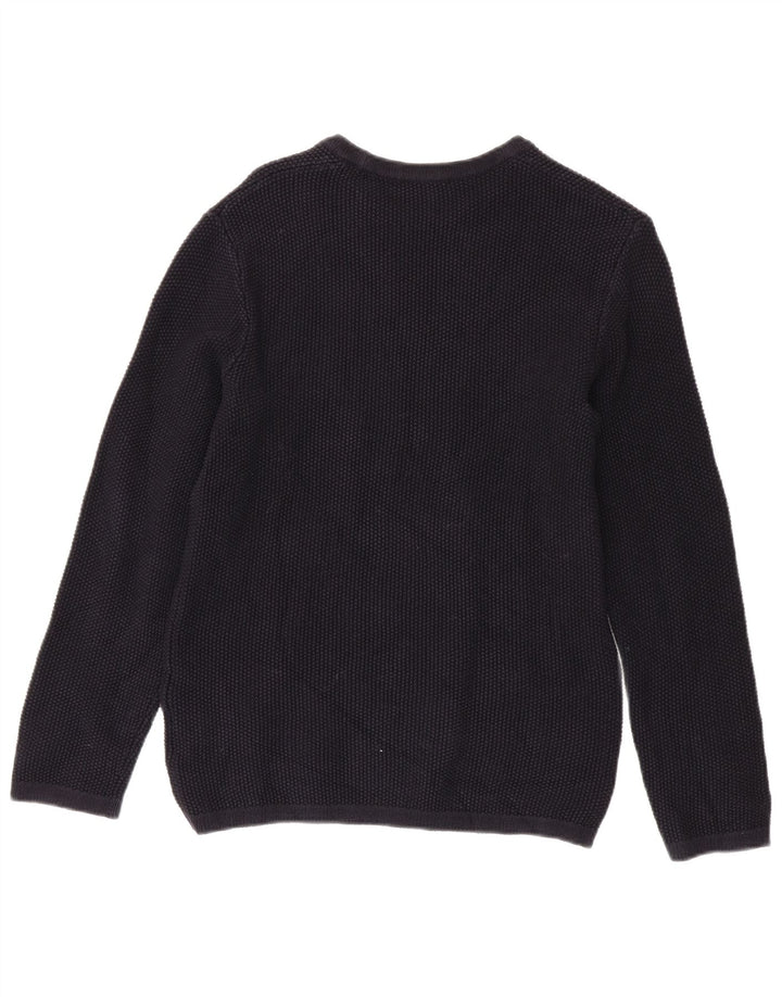 Maglione da uomo con scollo a barca Cos piccolo in cotone blu navy