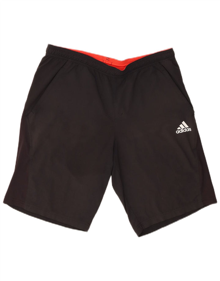 Pantaloncini sportivi Adidas Climalite da uomo medio poliestere nero