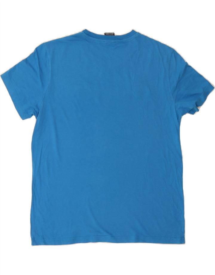 CHAMPION Mens Graphic T-Shirt Top Medium Blue Vintage Champion and Second-Hand Champion from Messina Hembry 