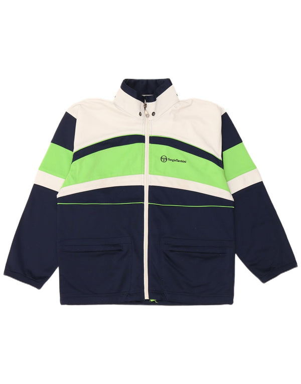 Giacca da ginnastica da uomo Sergio Tacchini Small Colorblock blu navy