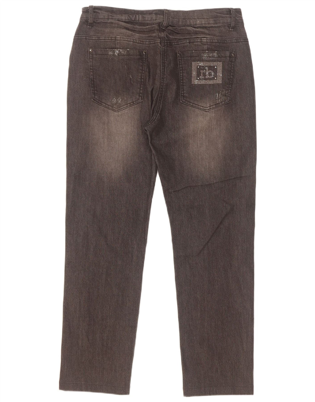 Jeans dritti da donna Roccobarocco W32 L28 cotone nero