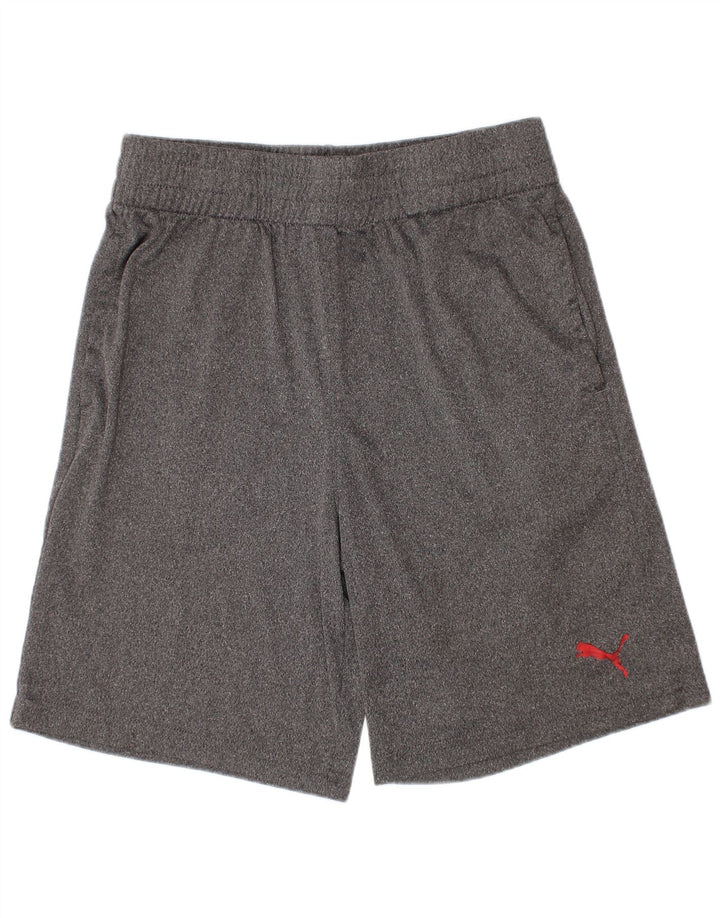 Pantaloncini sportivi Puma da bambino 10-11 anni in poliestere grigio medio
