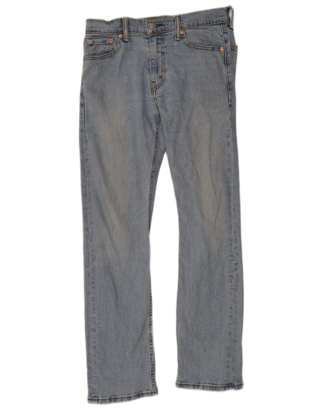Levi's Uomo 513 Slim Jeans dritti W30 L30 Cotone Blu