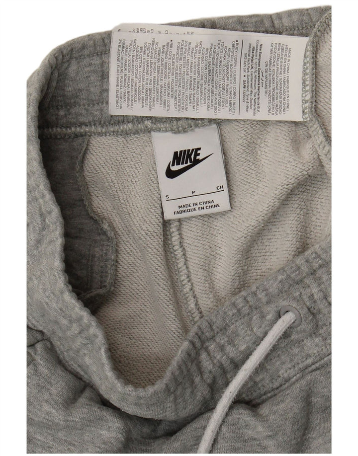 Pantaloni da tuta con grafica Nike da uomo, pantaloni da jogging, piccoli, in cotone grigio