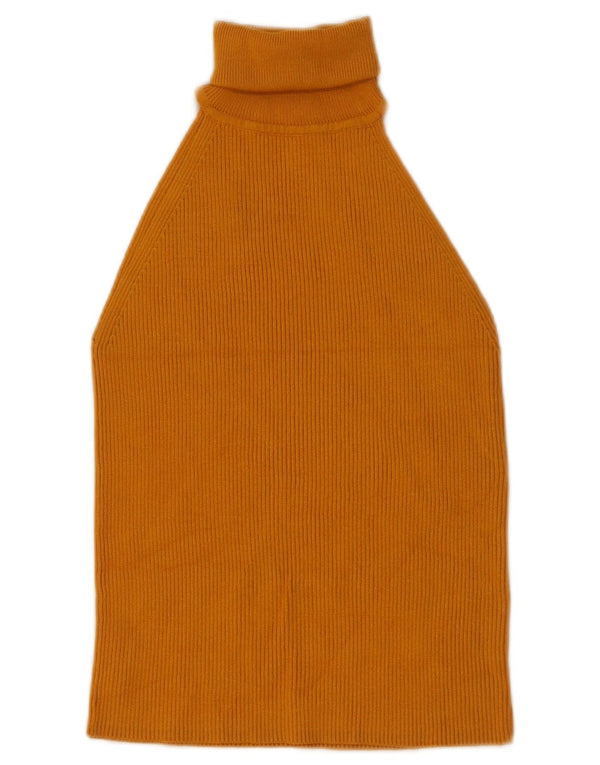 Top corto da donna Zara UK 8 piccolo giallo