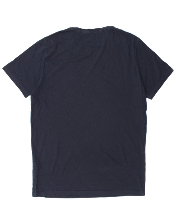 JACK & JONES T-shirt da uomo vestibilità regolare Top Large in cotone blu navy
