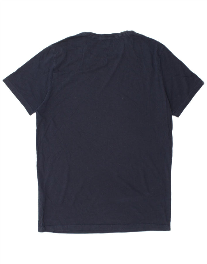 JACK & JONES T-shirt da uomo vestibilità regolare Top Large in cotone blu navy