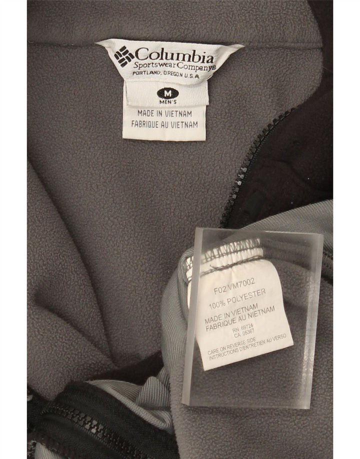 Giacca in pile fodera da uomo Columbia UK 38 poliestere color block nero medio