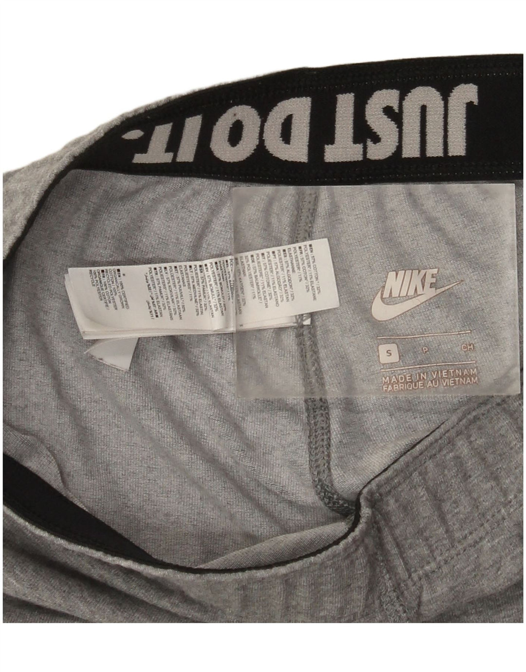 Leggings grafici da donna Nike UK 8 piccolo cotone chiazzato grigio