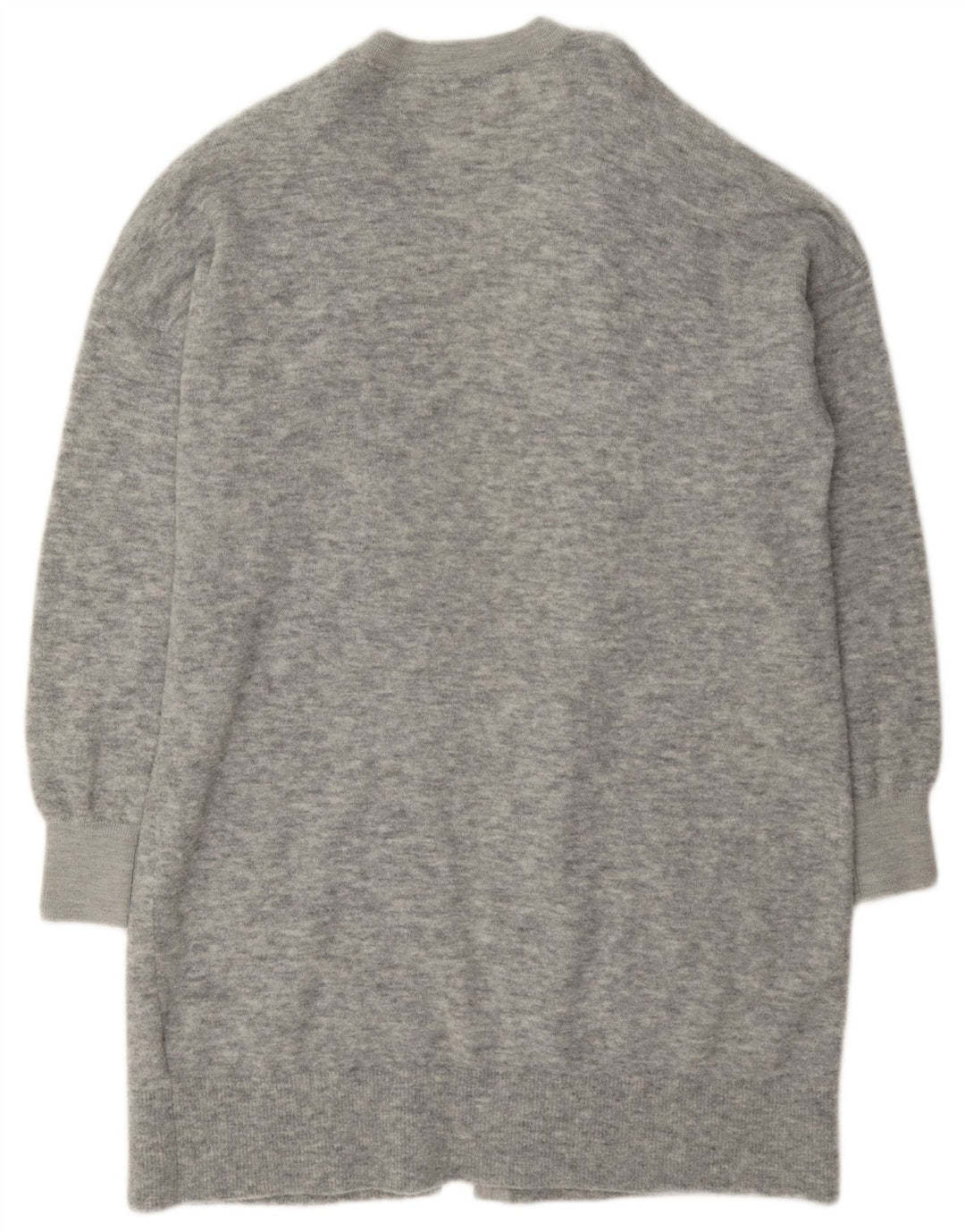 Maglione cardigan lungo oversize da donna Tommy Hilfiger UK 10 piccolo grigio