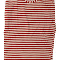 Abito T-shirt oversize da donna Zara UK 14 rosso medio a righe