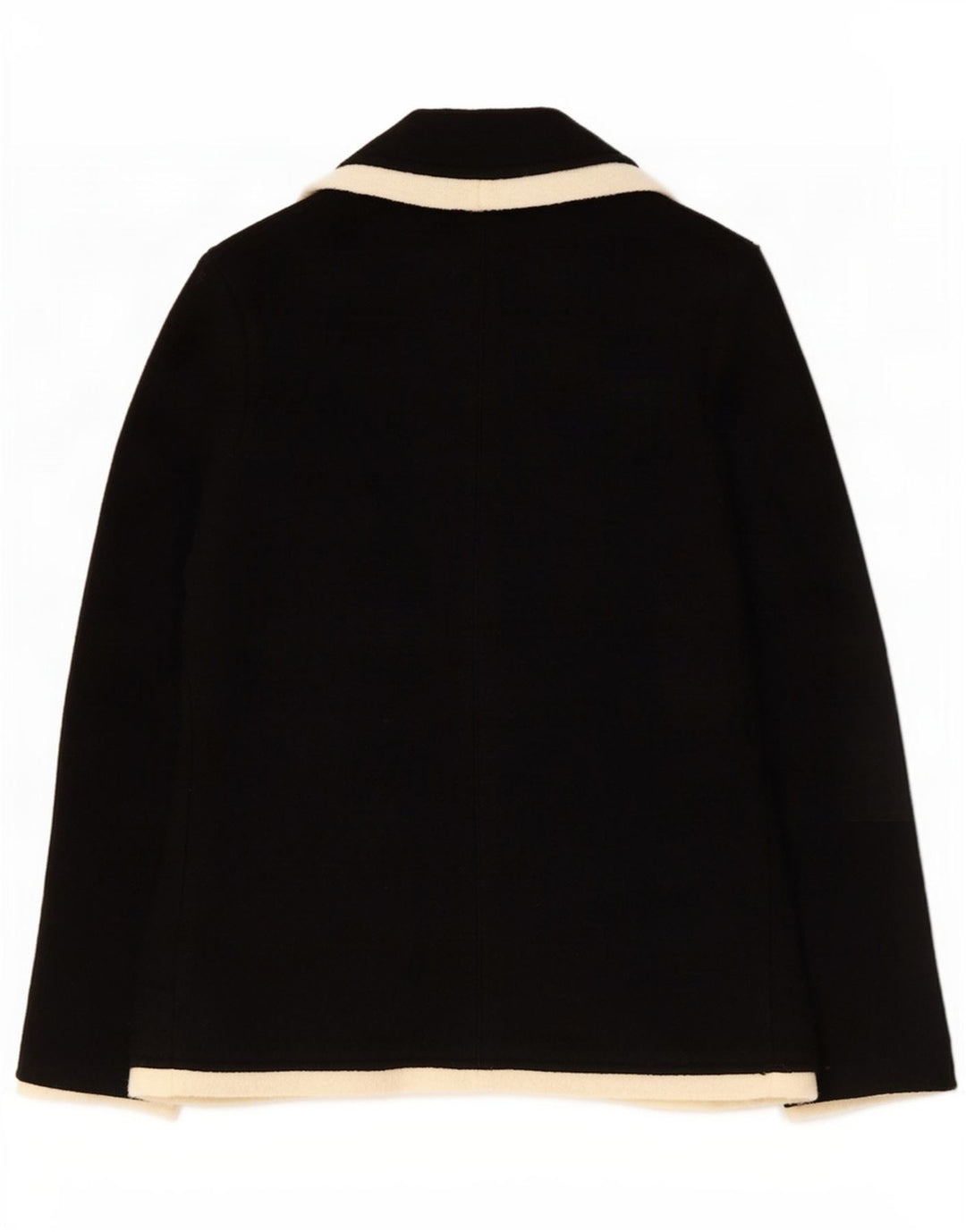 Giacca blazer in maglia a 2 bottoni da donna Zara UK 14 grande in lana nera