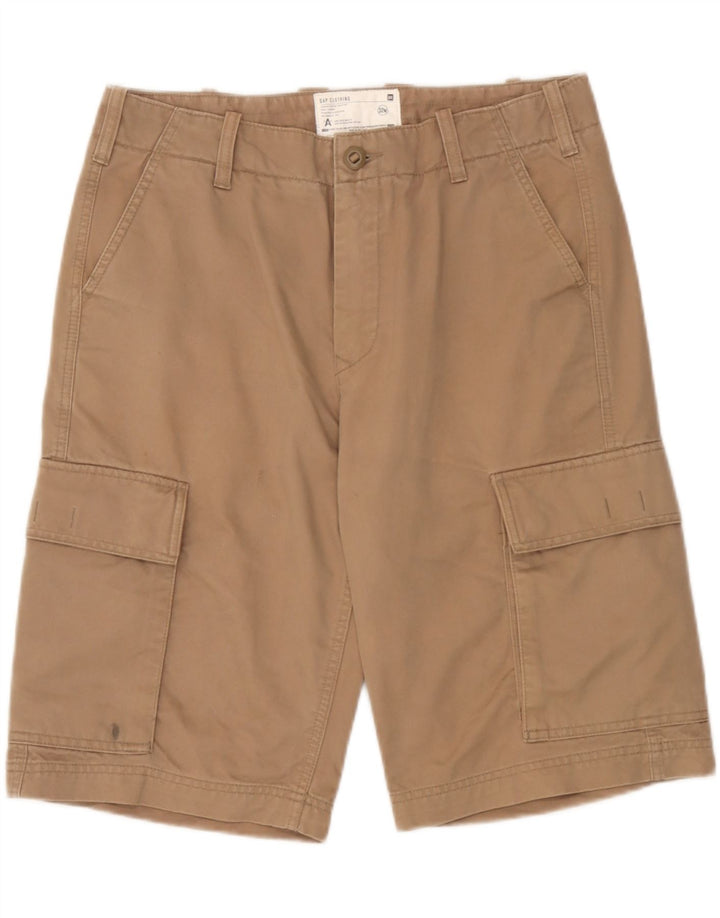 Pantaloncini cargo da uomo Gap W32 cotone beige medio