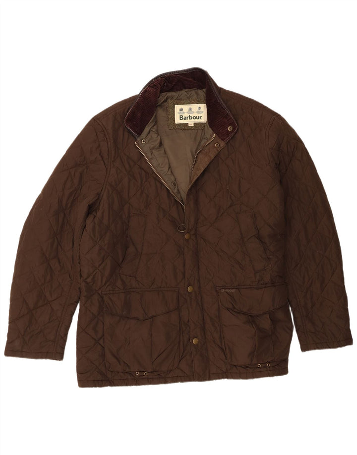 Giacca trapuntata da uomo Barbour UK 44 2XL Poliestere marrone
