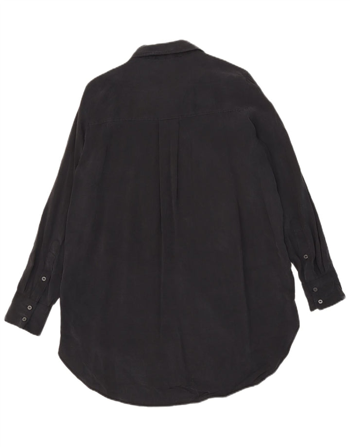 Abito chemisier ZARA da donna UK 14 medio nero modal