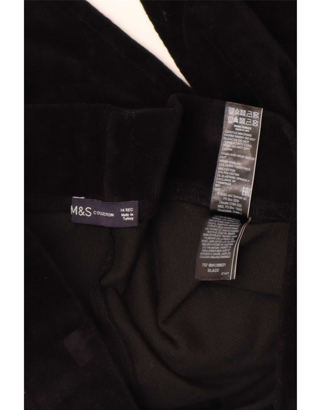 Leggings da donna Marks & Spencer UK 14 grande cotone nero