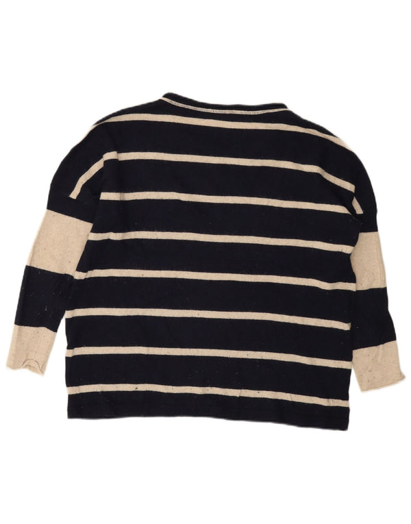 Maglione da donna con scollo a barca French Connection UK 6 XS a righe blu navy