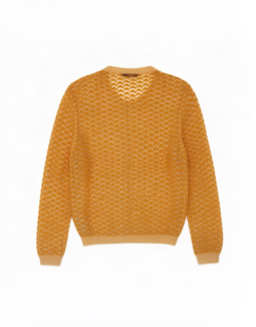 Maglione cardigan da donna Zara UK 12 nylon giallo medio